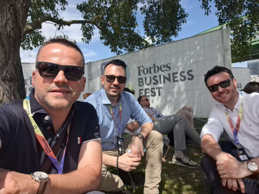 Ivan Kolenička, Michal Belko a Marek Repko na Forbes Business Fest 2024
