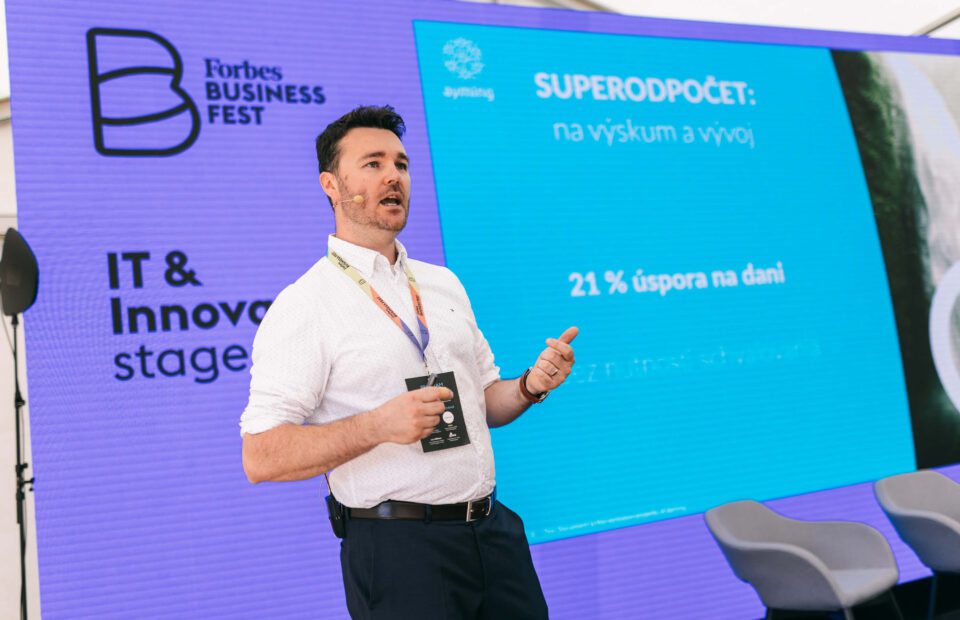Marek Repko prezentuje superodpočet na Forbes Business Fest 2024